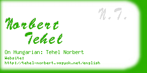 norbert tehel business card